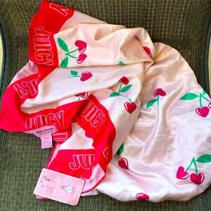 Juicy Couture Pink/Red Cherries Scarf